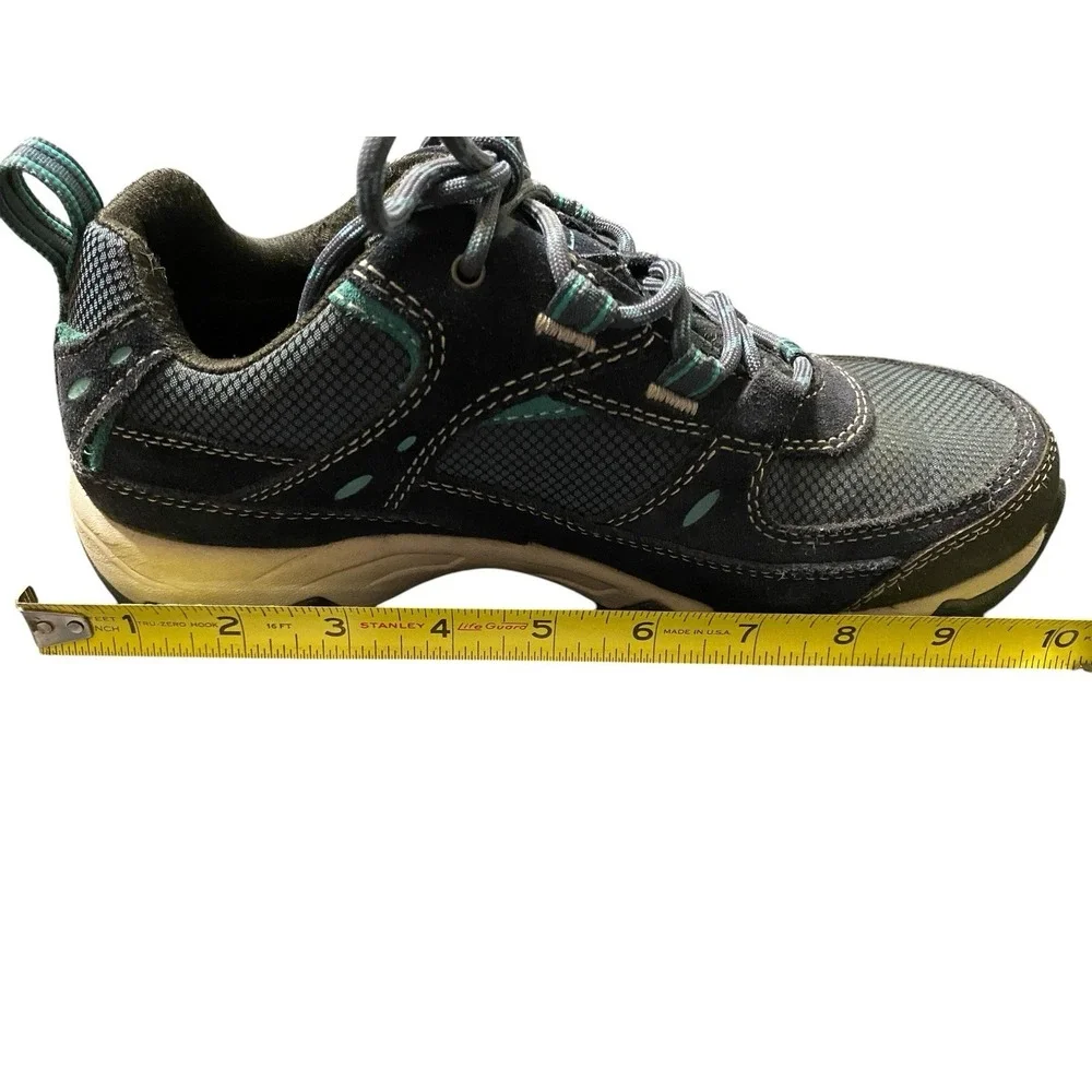 L.L. Bean Women's Trail Model X Waterproof Hiking Shoes Size 6.5 Grey Teal TEK